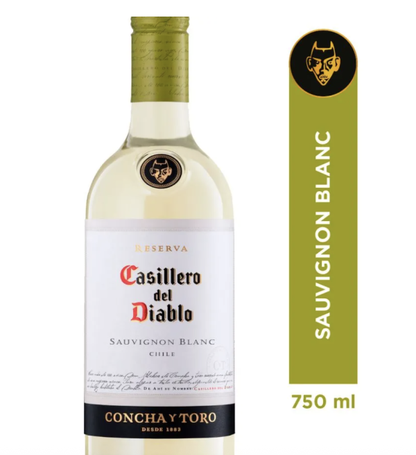 Vino Casillero del Diablo Reserva Sauvignon Blanc 750 cc